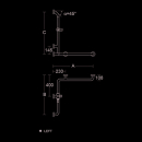 pba 01 Handlauf AS 760x1185x1160mm, rechts, aus Nylon,...