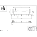 pba 01 Duschvorhangstange AS 800mm aus Nylon