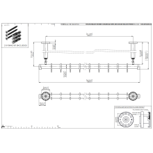 pba 01 Duschvorhangstange AS 1700mm aus Nylon