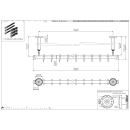 pba 01 Duschvorhangstange AS 1700mm aus Nylon