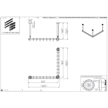 pba 01 Duschvorhangstange AS 800X800X440 aus Nylon