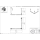 pba 01 Duschvorhangstange AS 800X800X440 aus Nylon