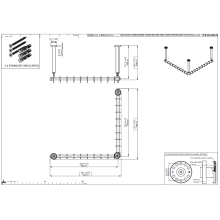 pba 01 Duschvorhangstange AS 900X900X440 aus Nylon
