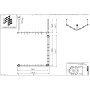 pba 01 Duschstange AS 1000X1000X440mm aus Nylon