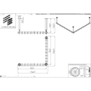 pba 01 Duschstange AS 1500X1500X440mm aus Nylon