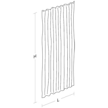 pba Duschvorhang, Trevira 1800x2000mm