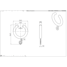 pba A1 Duschvorhangring aus Nylon