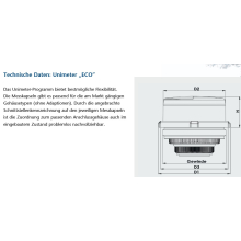Wasserzähler Messkapsel Minol MB 2  M80x1,5 MID Q3 2,5 Qn 1,5 inklusive Eichung