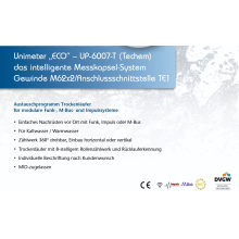 Wasserzähler Messkapsel Techem Vario-S M62x2 MID Q3 2,5 Qn 1,5 inklusive Eichung