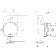 GRUNDFOS Hocheffizienz Umwälzpumpe ALPHA1 GO 25-60 180 220-240V 9H DC0