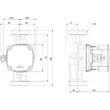 GRUNDFOS Hocheffizienz Umwälzpumpe ALPHA1 GO 32-80 180 220-240V 9H DC0