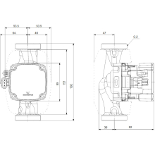 GRUNDFOS Hocheffizienz Umwälzpumpe ALPHA2 GO 32-90 180 220-240V 9H DG0