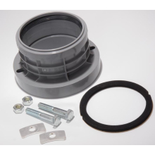 airfit Flansch-Adapter DN 110/90aus PP und VA, Lochabstand 125-143mm