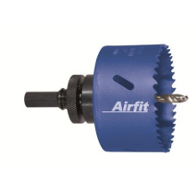 airfit Kreisschneider 76mm, HSS Bimetallmit Aufnahme, für Kunststoff u. Metall