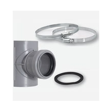 airfit Sattel-Abzweig DN 75x50incl. 2 Befestigungsschellen, W2