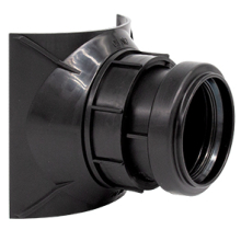 airfit Schraubabzweig DN 90/50schwarz , Z-42.1-603