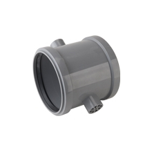airfit PP-Doppelschiebemuffe Plus DN 110für HT-Rohre, grau