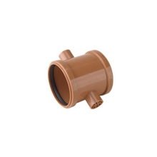 airfit PP-Doppelschiebemuffe Plus DN 125für KG-Rohr, rotbraun