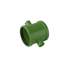 airfit PP-Doppelschiebemuffe Plus DN 110für KG-Rohre, grün