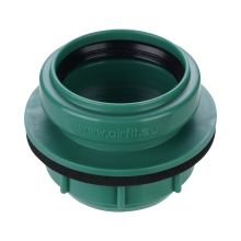 airfit Anschraub-Muffe DN 50, grünaus PP, UV stabilisiert