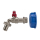airfit Tankventil  Kugelhahn 3/4" und&Uuml;berwurfmutter 59mm