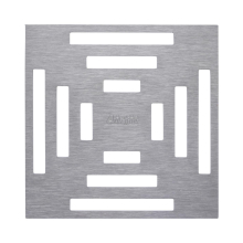 airfit Design Edelstahlrost "Zentriert" 2mm gebürstet, aufliegend, für 60202BA