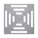 airfit Design Edelstahlrost "Zentriert" 2mm...