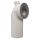 airfit WC-Anschlussbogen 90 Grad, wei&szlig;mit Schlauchanschluss