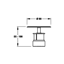 MEPA Höhenverstellung EasyLift 80x65-85 mm