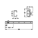 MEPA Wannenleisten 550 mm # 190.030, (Satz: 2...