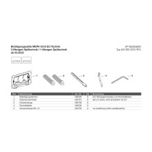 WC-Betätigungsplatte MEPA Orbit 2-M Edelstahl Steel Fliesenbündig