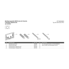 WC-Betätigungsplatte MEPA Zero 2-M Glas Schwarz Fliesenbündig