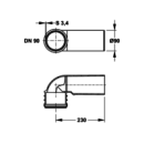 MEPA PP-Wand-WC-Bogen VariVIT DN90/90