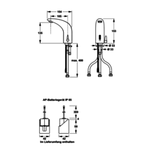 MEPA Sanicontrol WT-Armatur Saniline Dolphin2 ND Batterie