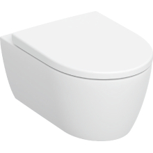 Geberit GE iCon Set WWC, Tiefsp., geschl. Form TurboFlush, m. WC-Sitz, T:53cm, weiß