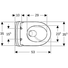 Geberit GE iCon Set WWC, Tiefsp., geschl. Form TurboFlush, m. WC-Sitz, T:53cm, weiß