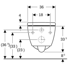 Geberit GE iCon Set WWC, Tiefsp., geschl. Form TurboFlush, m. WC-Sitz, T:53cm, weiß