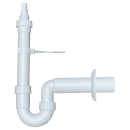 PP-Waschmaschinen-Siphon DN 50, weiss mit einem...