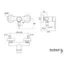 Herzbach DESIGN NEW Brause AP Chrom