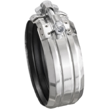 OHA-Rabbit-Verbinder für Guss-Rohre DN 100, Edelstahl W2, EPDM (810)