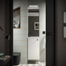 Badezimmermöbel MARVILLE WHITE GLOSS + Waschtisch