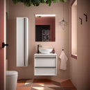Badezimmermöbel ATTILA 600 2 Schubladen WHITE SATIN...