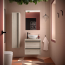 Badezimmermöbel ATTILA 600 2 Schubladen NATURAL +...