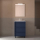 Badezimmermöbel ATTILA 600 3 Schubladen BLUE SATIN + Waschtisch