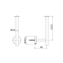 Herzbach LIVING Reservepapierrollenhalter Edelstahl
