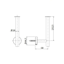 Herzbach LIVING Reservepapierrollenhalter Edelstahl