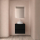Badezimmermöbel BALTIC 700 2 Schubladen BLACK SATIN + Waschtisch-Platte