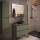 Badezimmermöbel BALTIC 900 2 Schubladen GREEN SATIN + Waschtisch-Platte