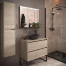 Badezimmermöbel BALTIC 900 2 Schubladen NATURAL +...