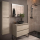 Badezimmermöbel BALTIC 900 2 Schubladen NATURAL + Waschtisch-Platte